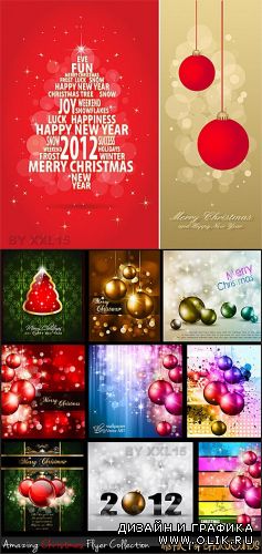 New Year and Christmas backgrounds 2