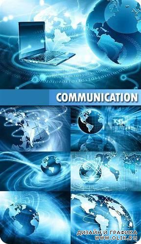 Интернет коммуникации - абстрактные фоны