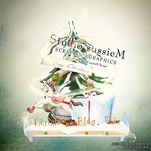 Мини скрап-набор – Merry Christmas от студии sussieM