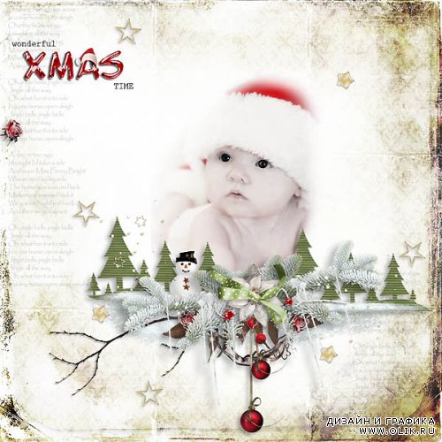 Зимний скрап-набор  - Dreaming of a White Christmas