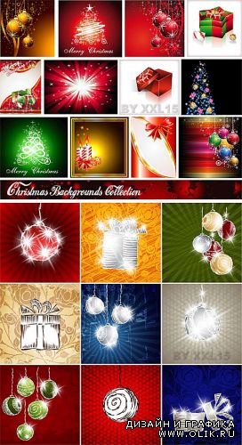 Christmas backgrounds collection