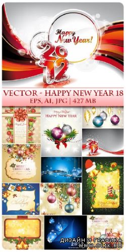 Vector Happy New Year 18