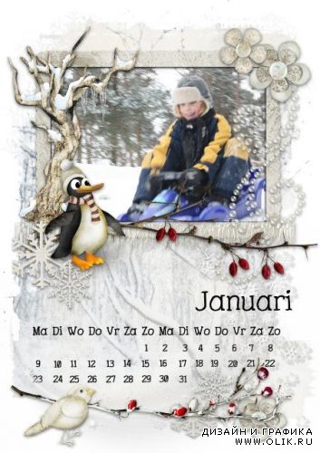 Перекидной календарь на 2012 год. Calendar 2012 scraps