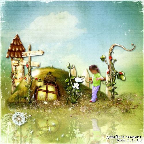 Детский сказочный скрап-набор - Road to wonderland
