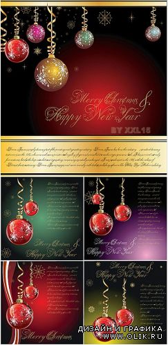 New Year and Christmas backgrounds 4