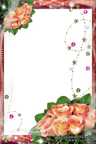 Цветочная рамка - Романтика роскошных роз