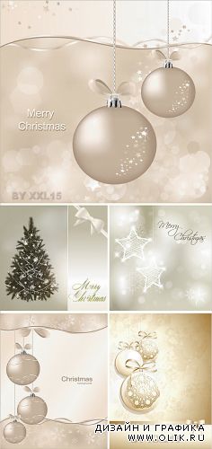 Beige Christmas backgrounds
