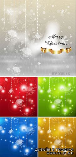 Colorful Christmas backgrounds
