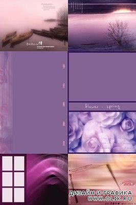 PSD for PHSP - Purple backgrounds pack 2