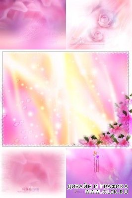 PSD for PHSP - Pink backgrounds