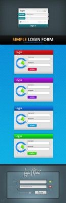 PSD for PHSP - Admin Login Panel pack 6