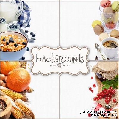 Foods Backgrounds  Фоны - Еда