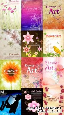 New PSD Flowers Spring collection for PHSP 2012 pack 4