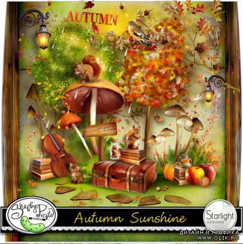 Очаровательный осенний скрап-набор - Осенний солнечный свет. Scrap - Autumn Sunshine