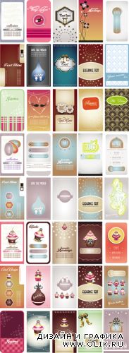 Name Cards Vector