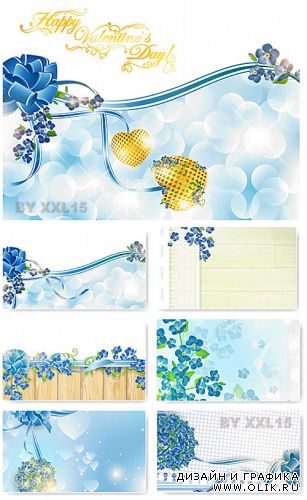 Blue Valentines cards
