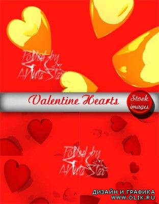 Valentine Hearts  Фоны с сердечками