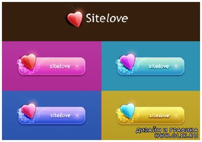 Sitelove Buttons psd for PHSP