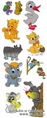 Children's cartoon characters for PHSP