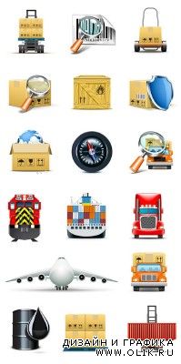 Shipping and Logistic Vector Icons