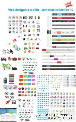 Web Complete Collection Vector Elements