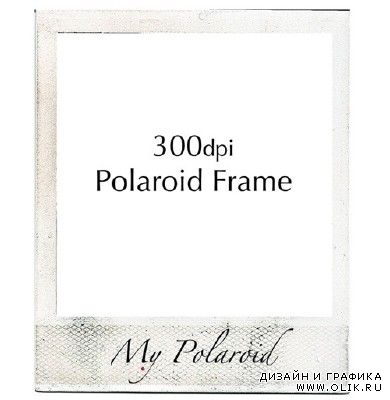 Authentic Vintage Polaroid Frame PSD for PHSP