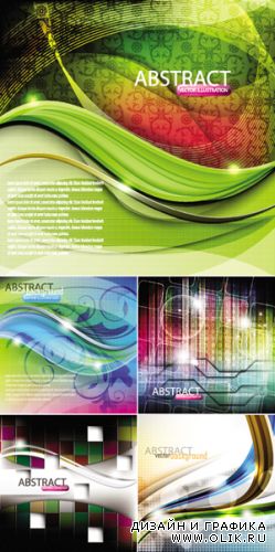Color Abstract Backgrounds Vector 3
