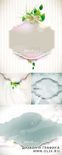 Pastel Abstract Backgrounds Vector