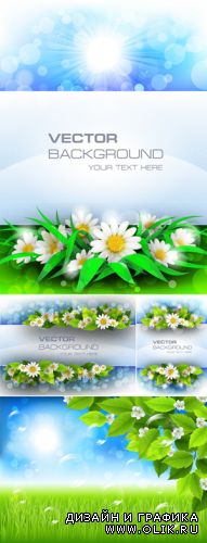 Spring Backgrounds Vector 2