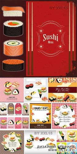 Sushi menu and cards