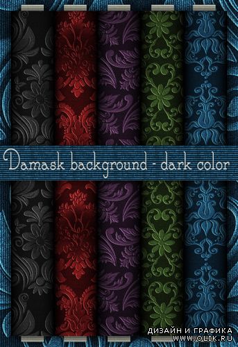 Damask background - dark color