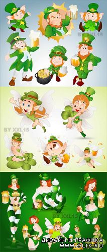 St. Patrick's Day personages
