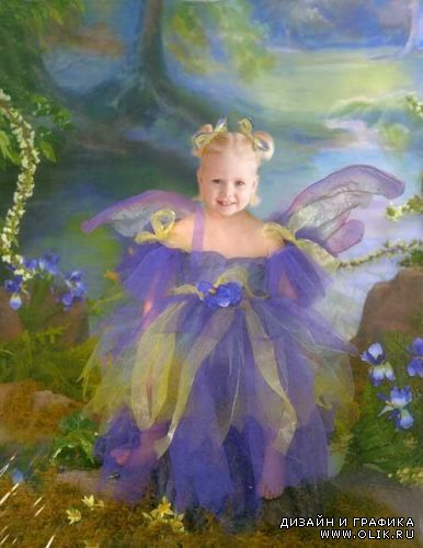 Сказочный детский шаблон для PHSP - Маленькая фея