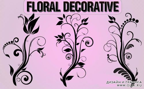 Floral Decorative Ornaments Vector