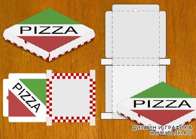 Pizza Box Design Template for PHSP