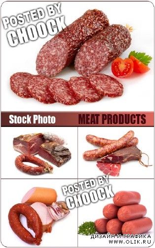 Продукты из мяса - растровый клипарт