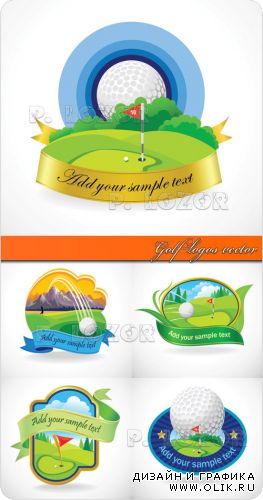Лого гольф | Golf logos vector 