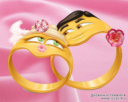 футаж свадебный  - Забавные кольца