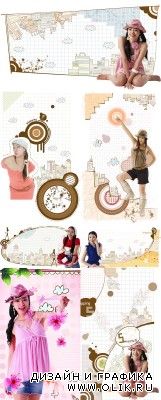 Collection Lovely Psd Girl Source Pack 13 for PHSP