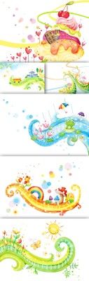 Abstract Spring Psd Backgrounds pack 2 for PHSP