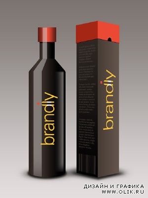 Realistic Wine Bottle and Box PSD for PHSP