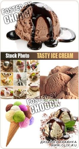 Вкусное мороженое - растровый клипарт