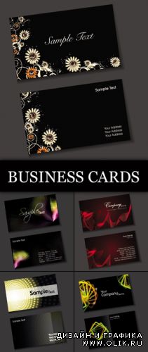 Elegant Business Cards Vector 3