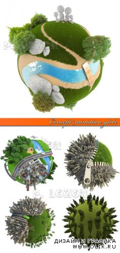 Глобус концепция | Concept miniature globe photo