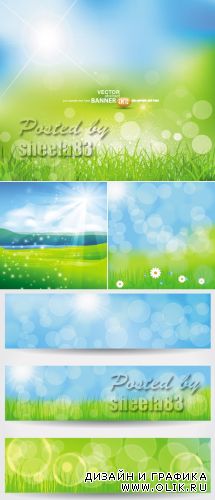Summer Abstract Backgrounds Vector
