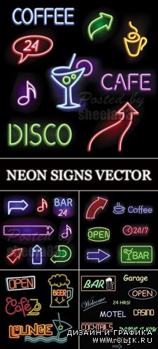 Neon Signs Vector