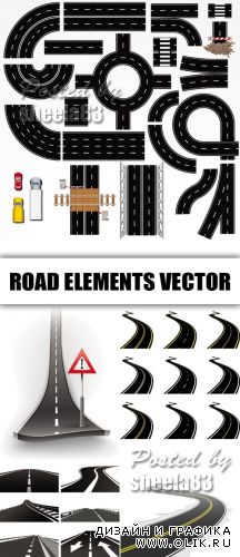 Road Elements Vector