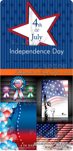 День независимости 4 июля | Independence Day July 4 vector
