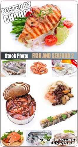 Рыба и морепродукты 2 - растровый клипарт