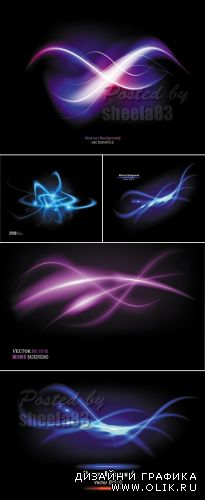 Abstract Energy Backgrounds Vector